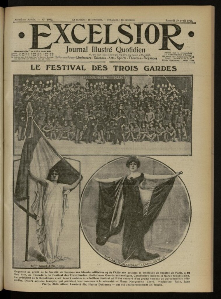 Miniatura de Excelsior: journal illustré quotidien de 29 de abril de 1916, nº 1992