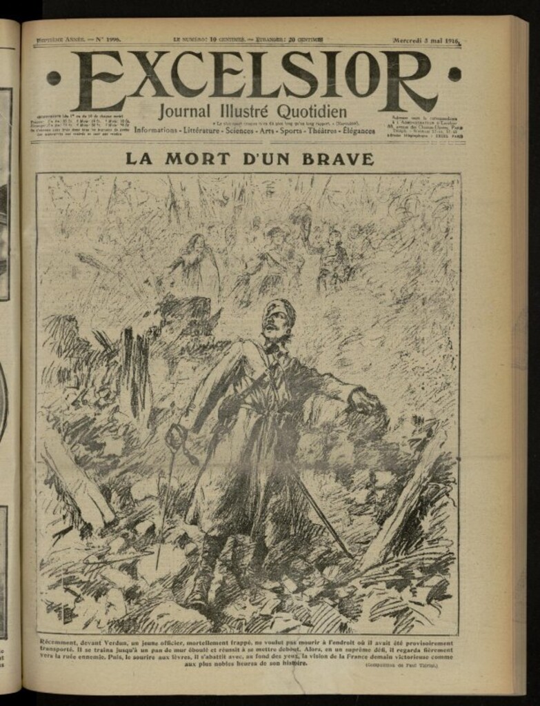 Miniatura de Excelsior: journal illustré quotidien de 3 de mayo de 1916, nº 1996
