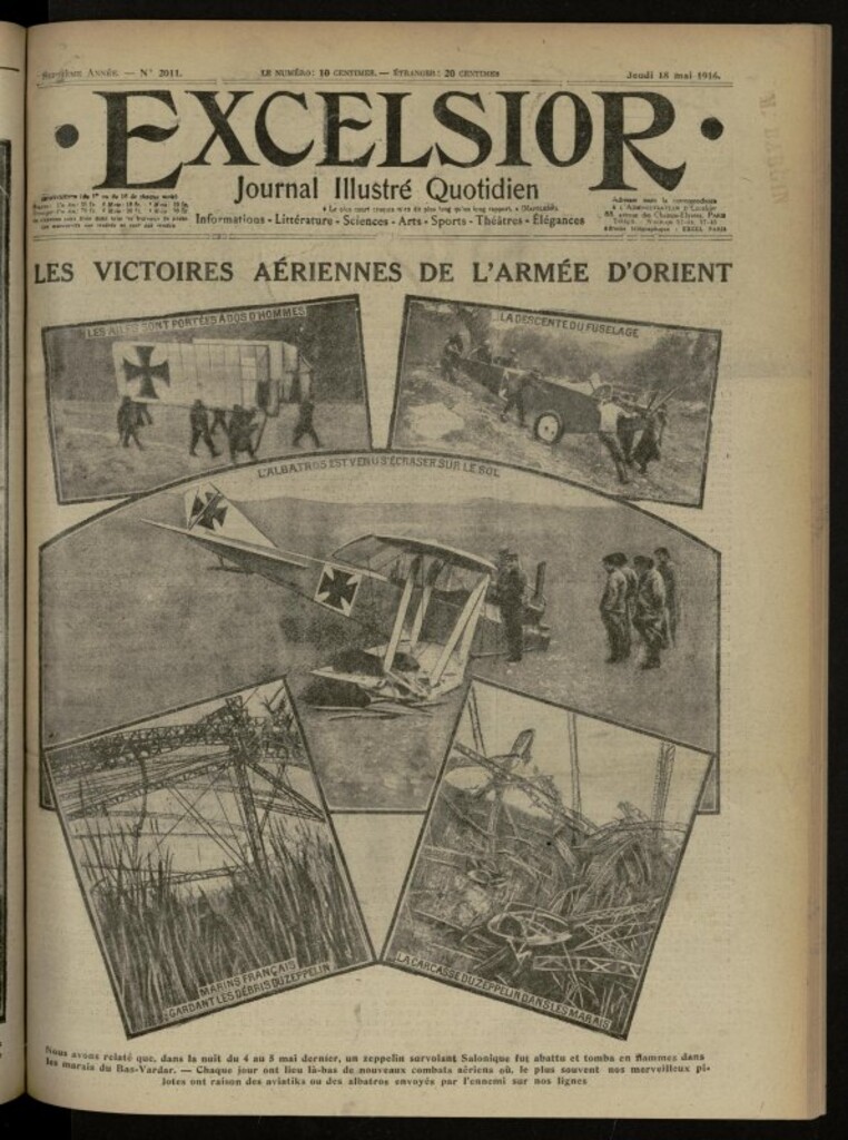 Miniatura de Excelsior: journal illustré quotidien de 18 de mayo de 1916, nº 2011