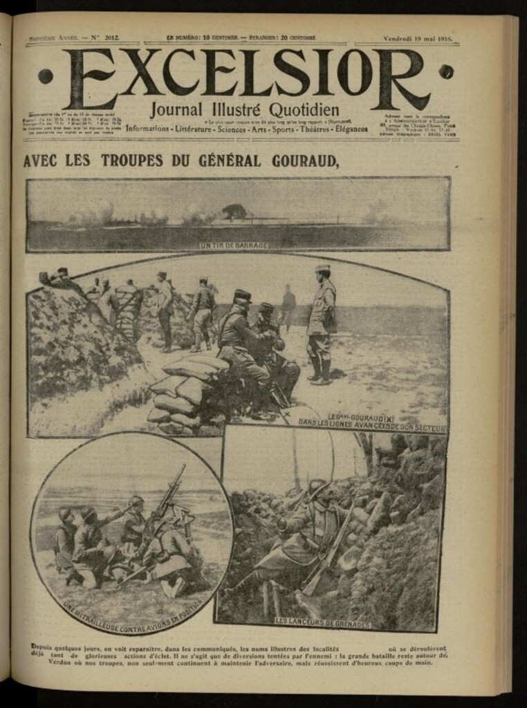 Miniatura de Excelsior: journal illustré quotidien de 19 de mayo de 1916, nº 2012