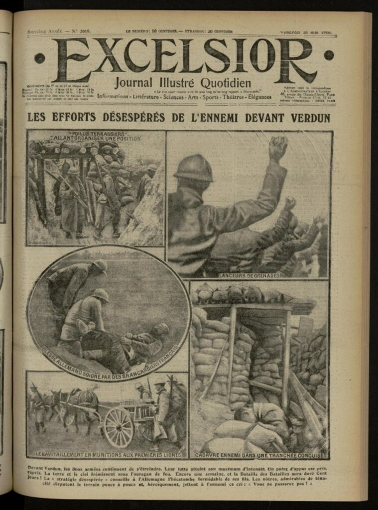 Miniatura de Excelsior: journal illustré quotidien de 26 de mayo de 1916, nº 2019
