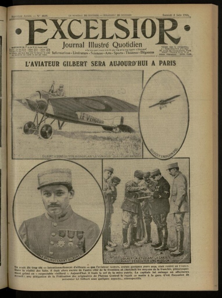 Miniatura de Excelsior: journal illustré quotidien de 3 de junio de 1916, nº 2027