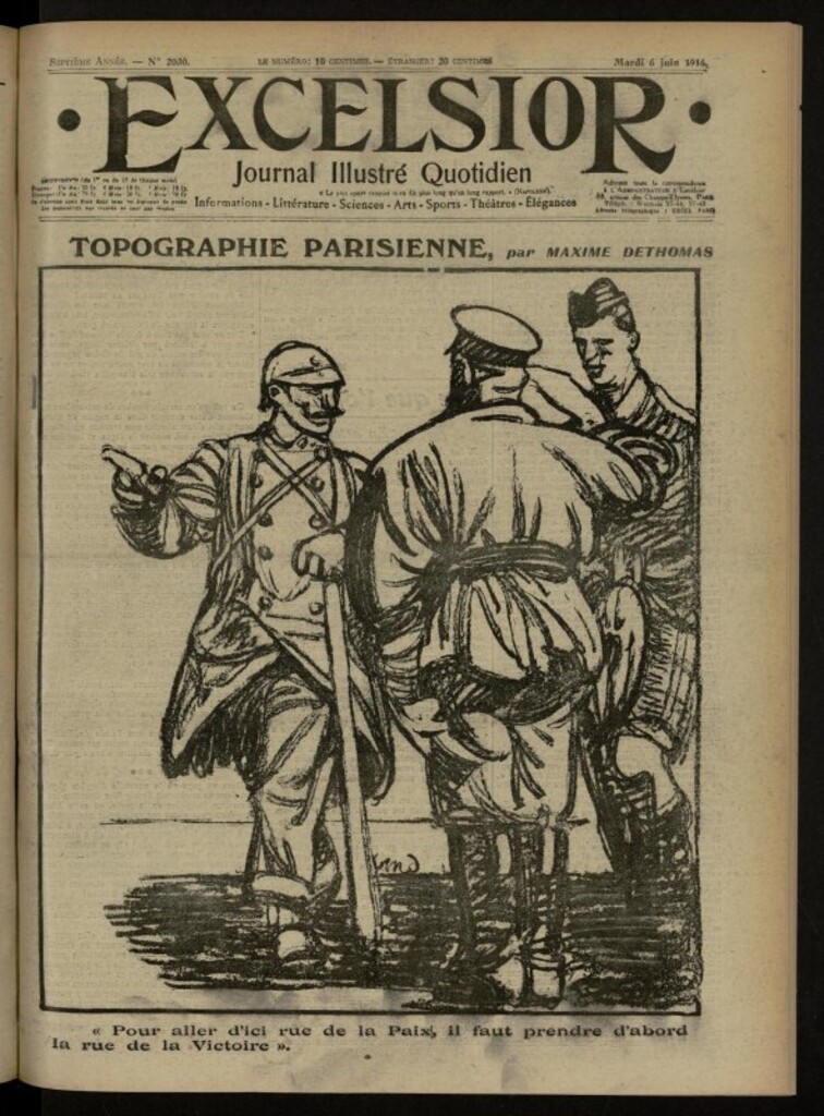 Miniatura de Excelsior: journal illustré quotidien de 6 de junio de 1916, nº 2030