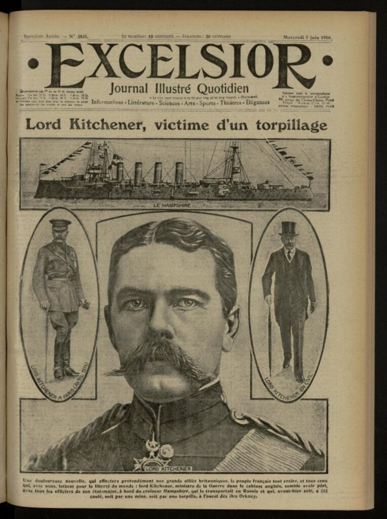 Miniatura de Excelsior: journal illustré quotidien de 7 de junio de 1916, nº 2031