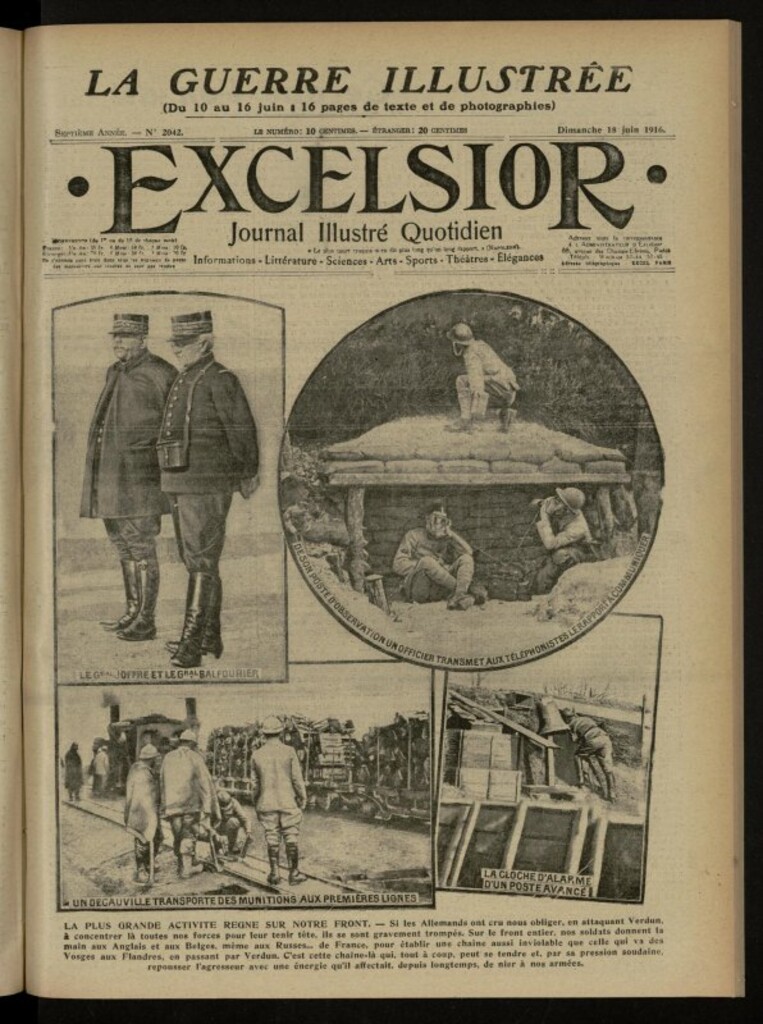 Miniatura de Excelsior: journal illustré quotidien de 18 de junio de 1916, nº 2042