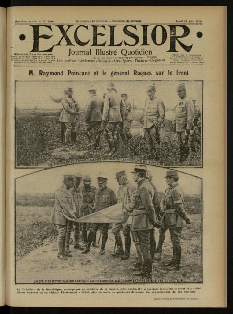 Miniatura de Excelsior: journal illustré quotidien de 22 de junio de 1916, nº 2046