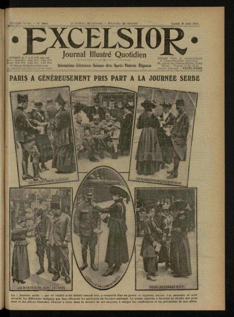 Miniatura de Excelsior: journal illustré quotidien de 26 de junio de 1916, nº 2050