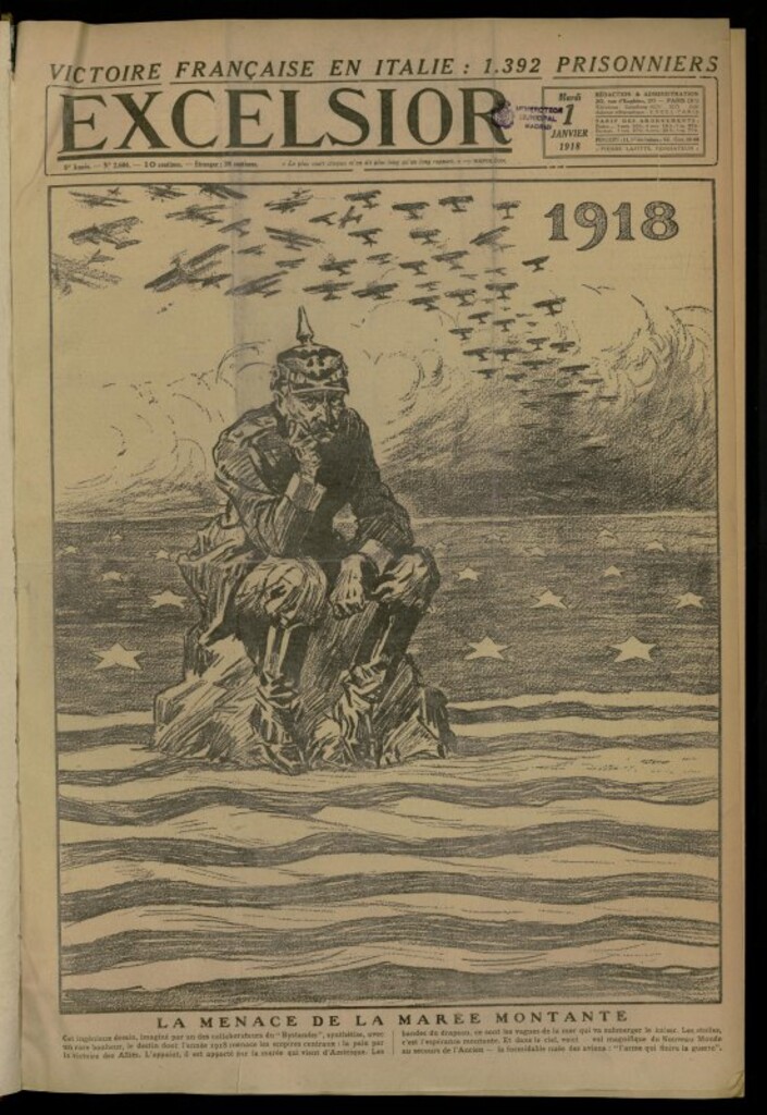 Miniatura de Excelsior: journal illustré quotidien de 1 de enero de 1918, nº 2604