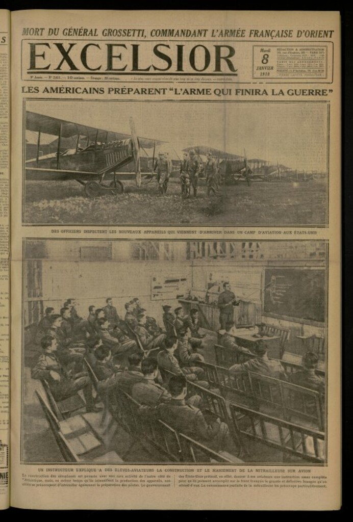 Miniatura de Excelsior: journal illustré quotidien de 8 de enero de 1918, nº 2611