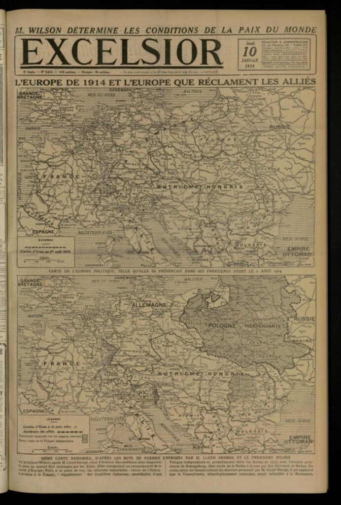 Miniatura de Excelsior: journal illustré quotidien de 10 de enero de 1918, nº 1613