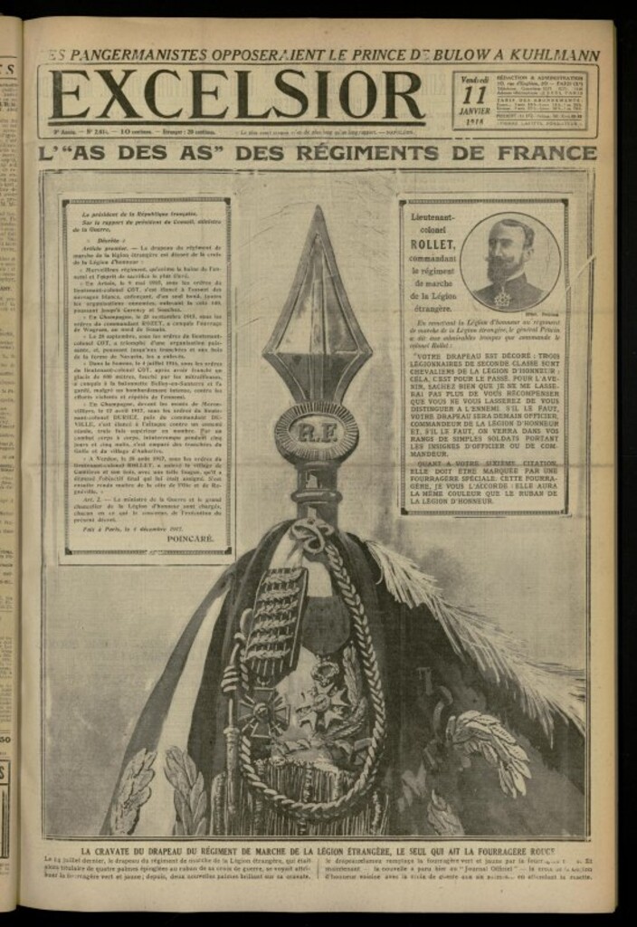 Miniatura de Excelsior: journal illustré quotidien de 11 de enero de 1918, nº 2614