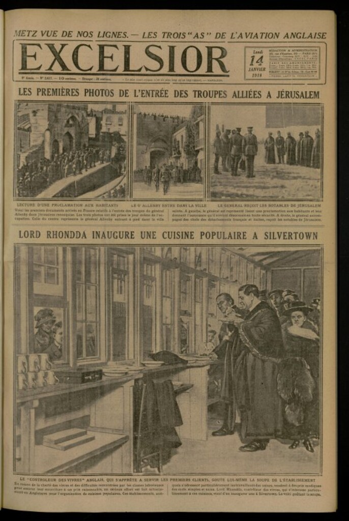 Miniatura de Excelsior: journal illustré quotidien de 14 de enero de 1918, nº 2617