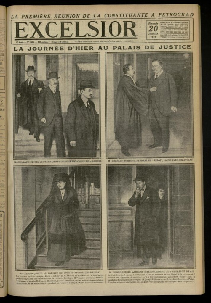 Miniatura de Excelsior: journal illustré quotidien de 20 de enero de 1918, nº 2623