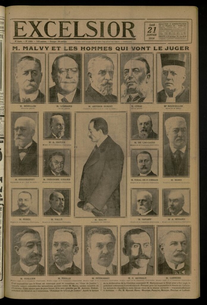Miniatura de Excelsior: journal illustré quotidien de 21 de enero de 1918, nº 2624