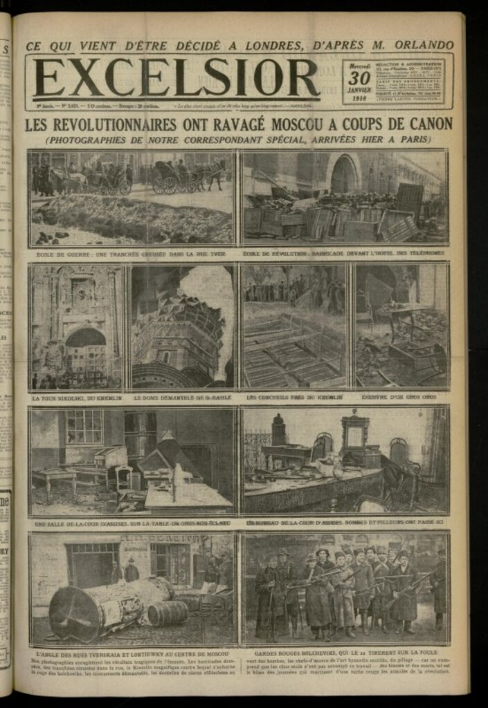 Miniatura de Excelsior: journal illustré quotidien de 30 de enero de 1918, nº 2633