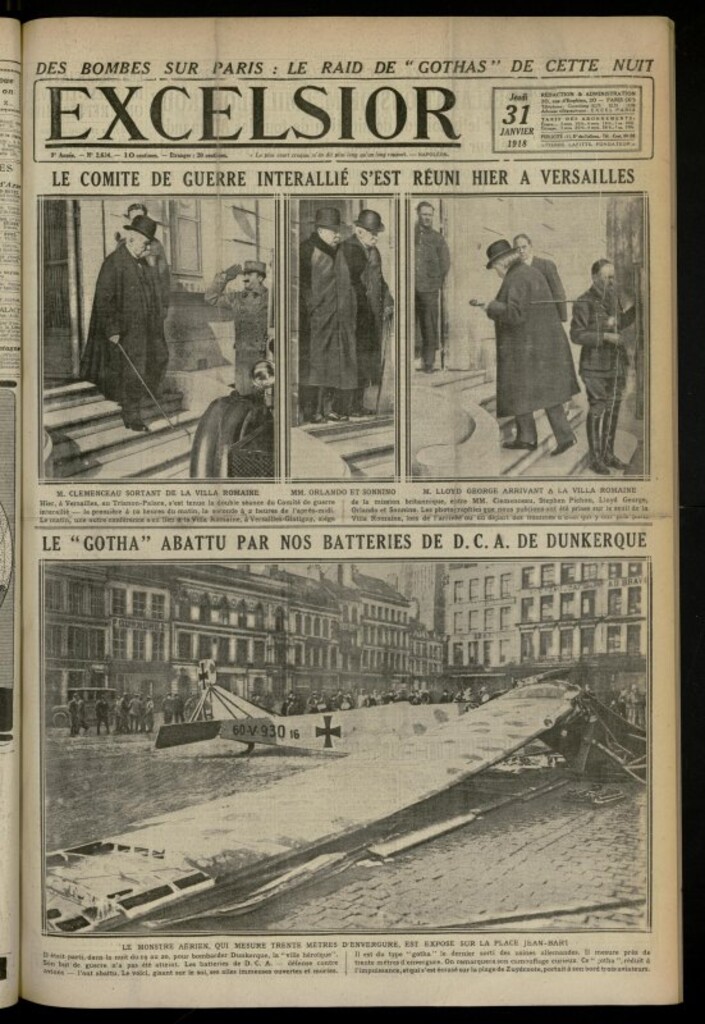 Miniatura de Excelsior: journal illustré quotidien de 31 de enero de 1918, nº 2634
