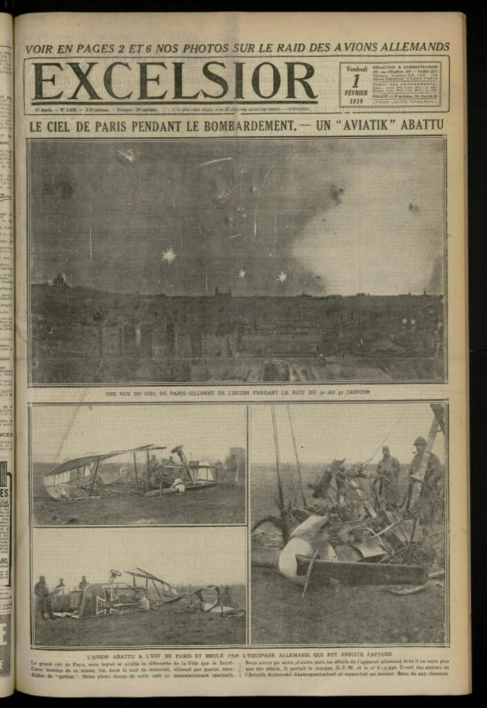 Miniatura de Excelsior: journal illustré quotidien de 1 de febrero de 1918, nº 2635
