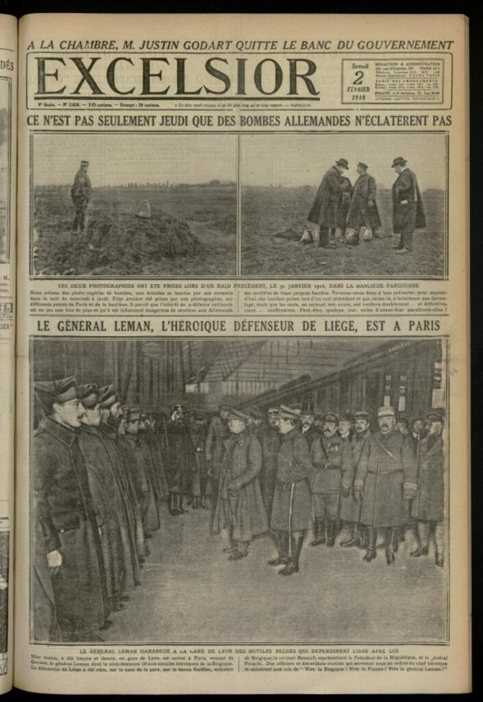 Miniatura de Excelsior: journal illustré quotidien de 2 de febrero de 1918, nº 2636