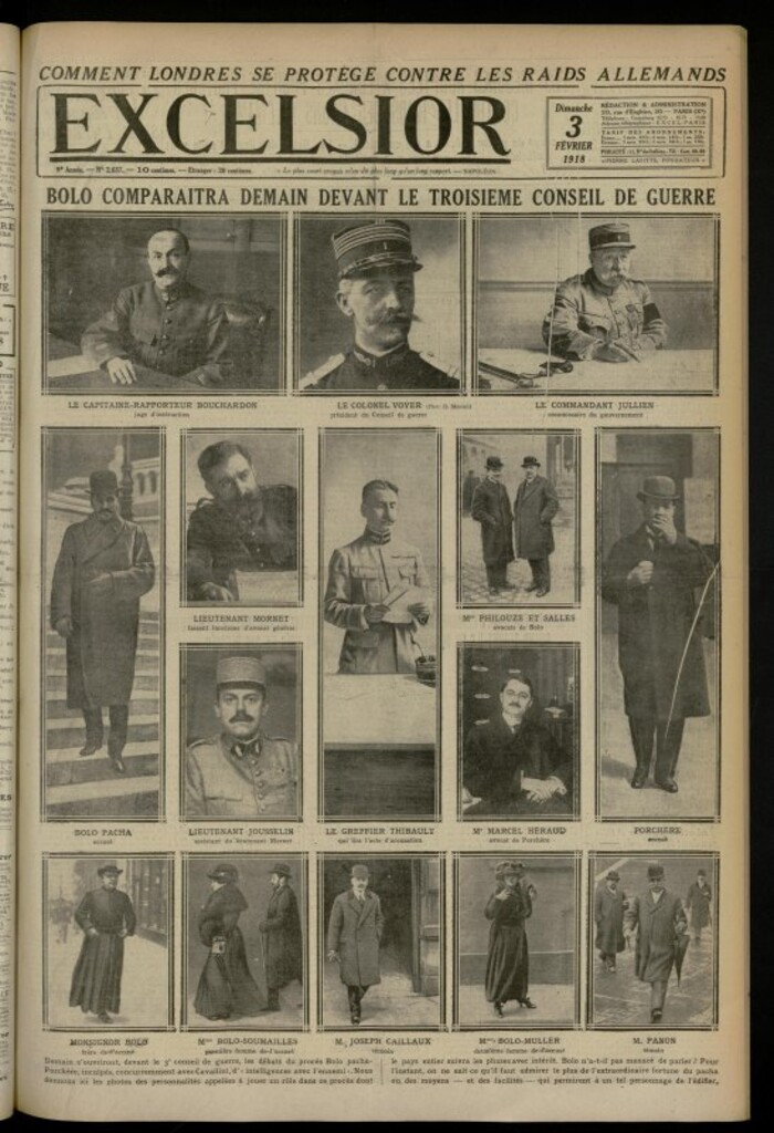 Miniatura de Excelsior: journal illustré quotidien de 3 de febrero de 1918, nº 2637