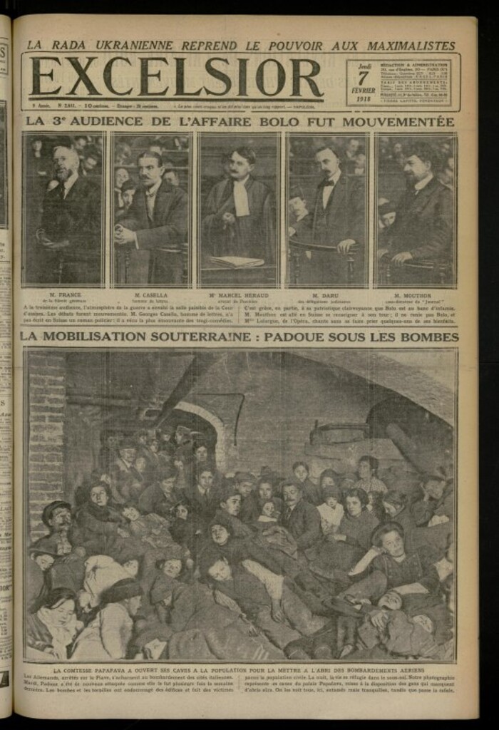 Miniatura de Excelsior: journal illustré quotidien de 7 de febrero de 1918, nº 2641