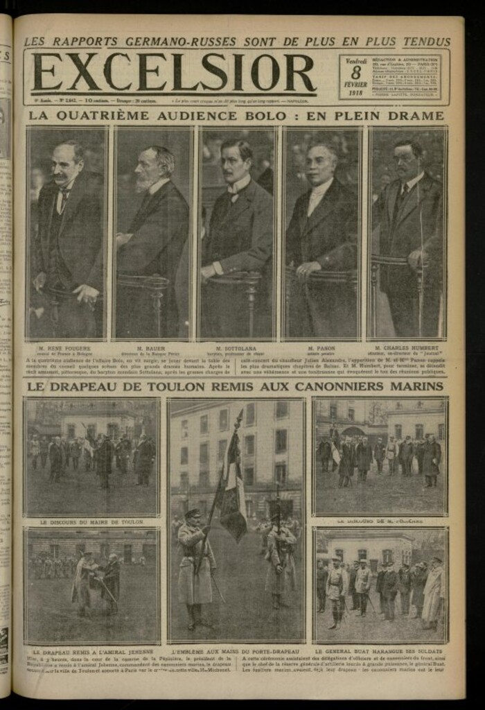 Miniatura de Excelsior: journal illustré quotidien de 8 de febrero de 1918, nº 2642