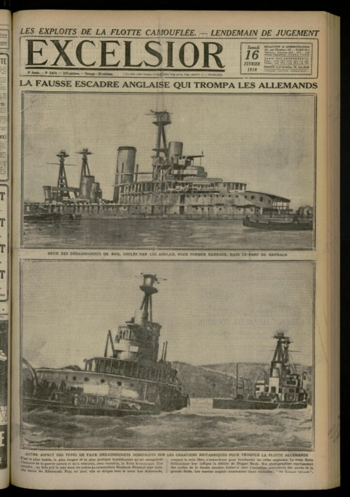 Miniatura de Excelsior: journal illustré quotidien de 16 de febrero de 1918, nº 2650