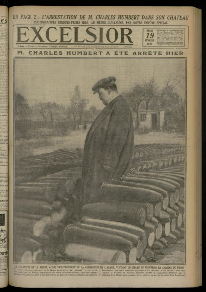 Miniatura de Excelsior: journal illustré quotidien de 19 de febrero de 1918, nº 2653