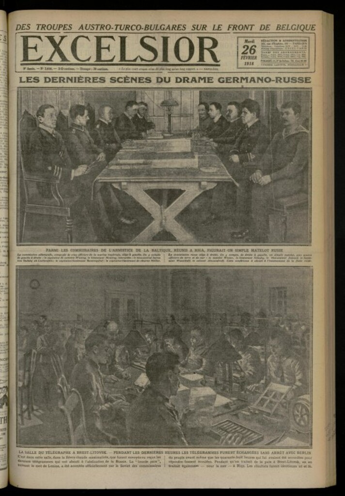 Miniatura de Excelsior: journal illustré quotidien de 26 de febrero de 1918, nº 2660