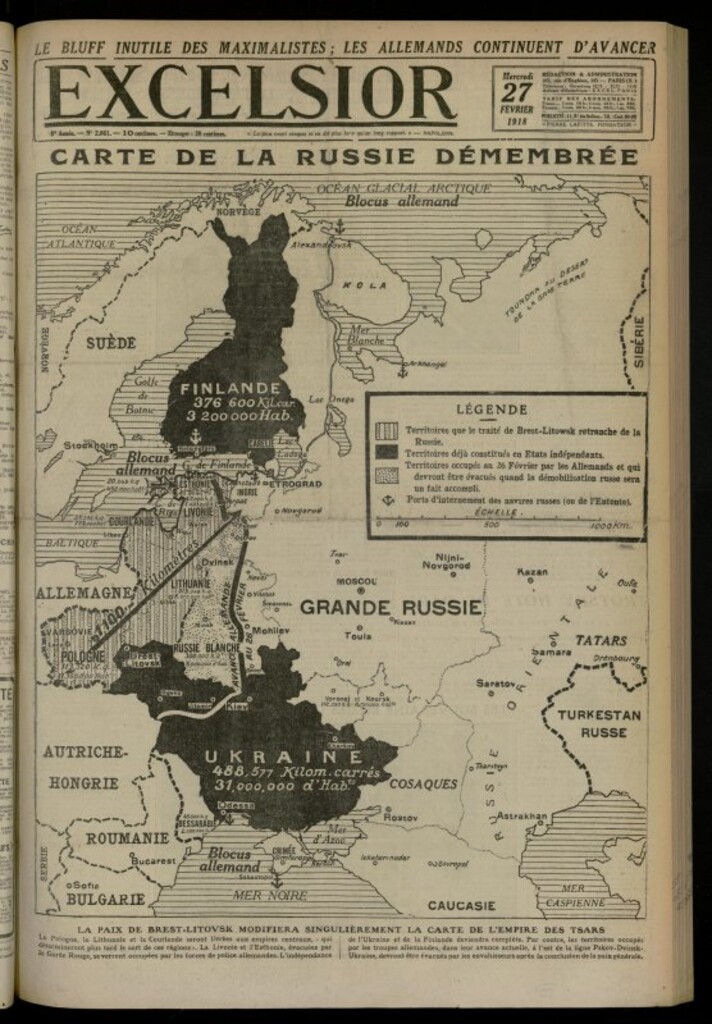 Miniatura de Excelsior: journal illustré quotidien de 27 de febrero de 1918, nº 2661