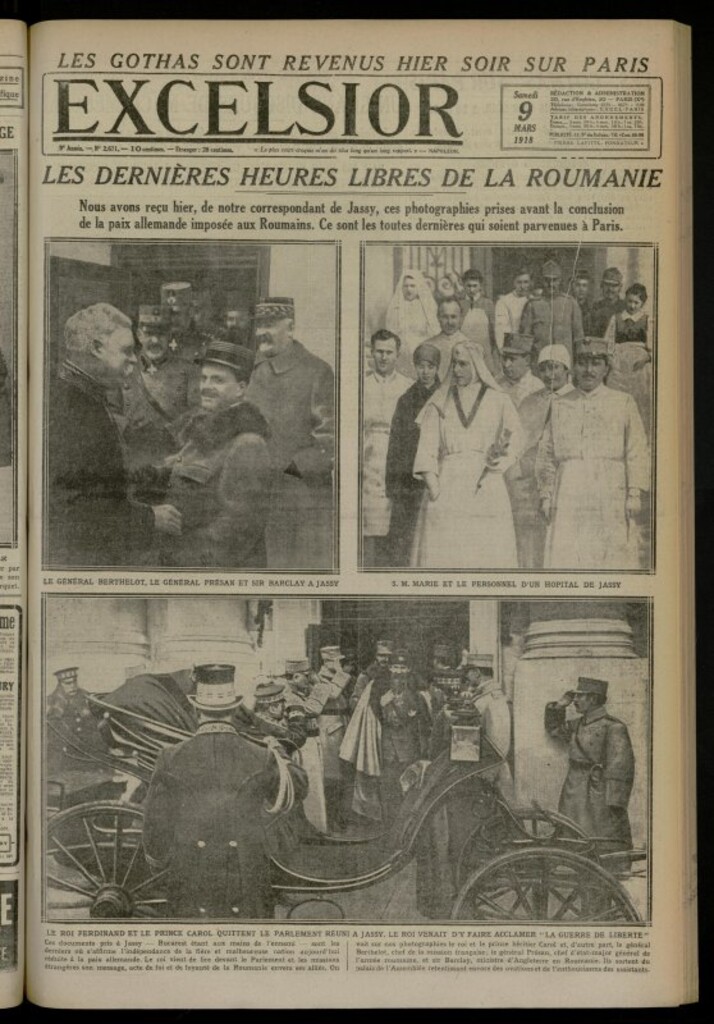 Miniatura de Excelsior: journal illustré quotidien de 9 de marzo de 1918, nº 2671