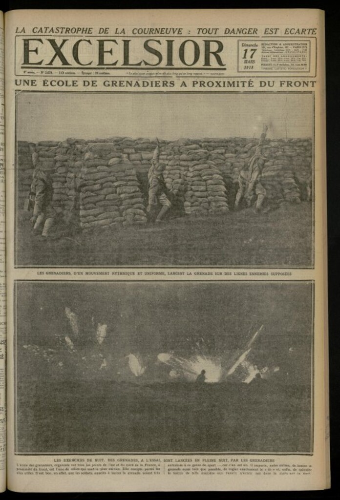 Miniatura de Excelsior: journal illustré quotidien de 17 de marzo de 1918, nº 2679