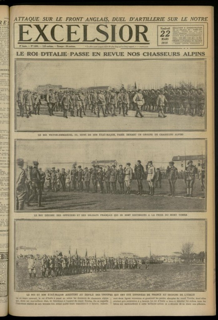 Miniatura de Excelsior: journal illustré quotidien de 22 de marzo de 1918, nº 2684