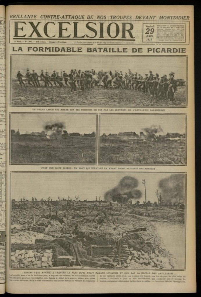 Miniatura de Excelsior: journal illustré quotidien de 29 de marzo de 1918, nº 2691