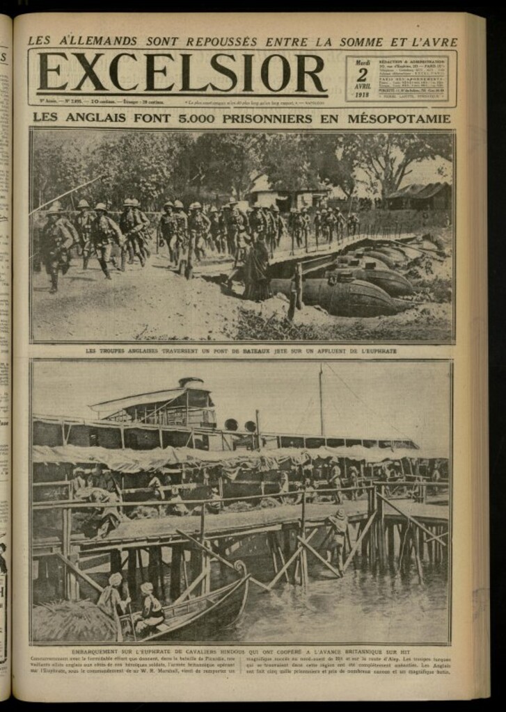 Miniatura de Excelsior: journal illustré quotidien de 2 de abril de 1918, nº 2695