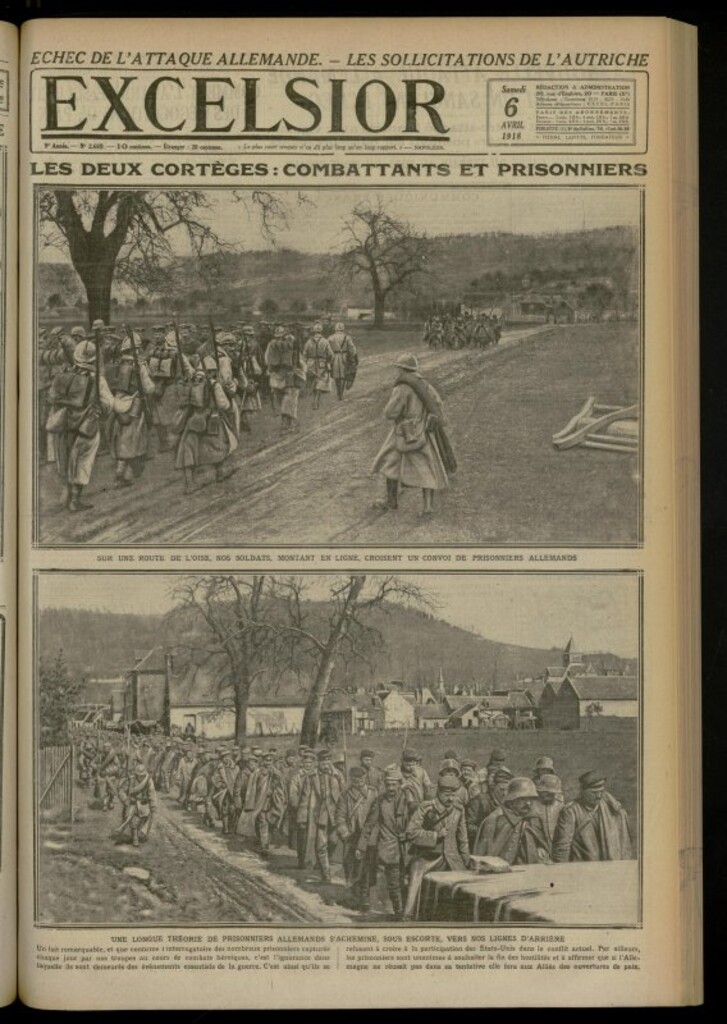 Miniatura de Excelsior: journal illustré quotidien de 6 de abril de 1918, nº 2699