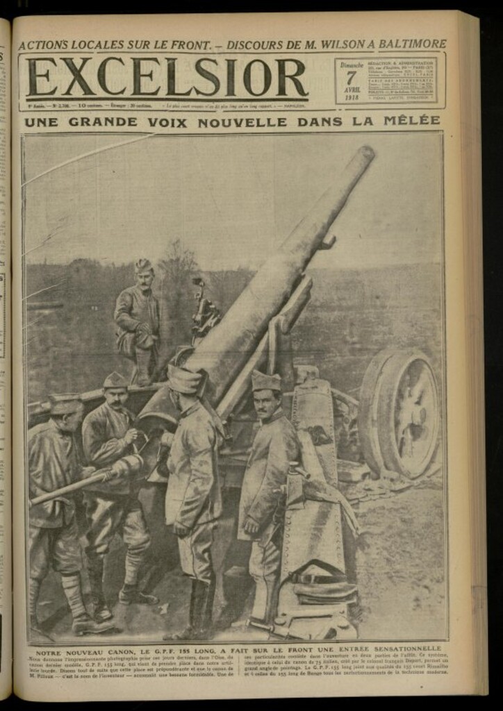 Miniatura de Excelsior: journal illustré quotidien de 7 de abril de 1918, nº 2700