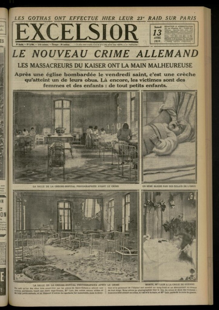 Miniatura de Excelsior: journal illustré quotidien de 13 de abril de 1918, nº 2706