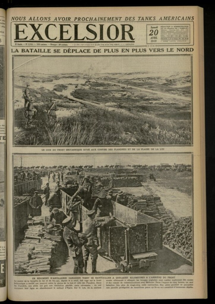 Miniatura de Excelsior: journal illustré quotidien de 20 de abril de 1918, nº 2713