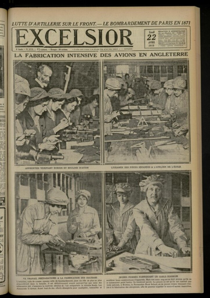 Miniatura de Excelsior: journal illustré quotidien de 22 de abril de 1918, nº 2715