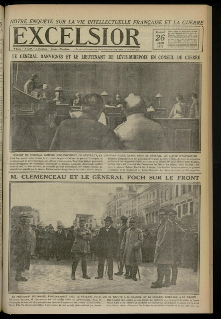 Miniatura de Excelsior: journal illustré quotidien de 26 de abril de 1918, nº 2719
