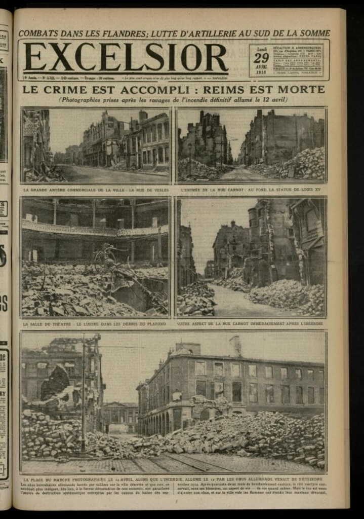 Miniatura de Excelsior: journal illustré quotidien de 29 de abril de 1918, nº 2722