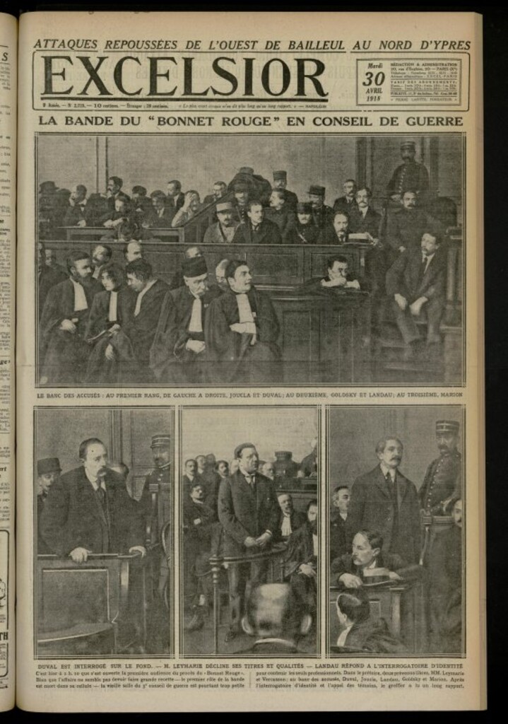 Miniatura de Excelsior: journal illustré quotidien de 30 de abril de 1918, nº 2723