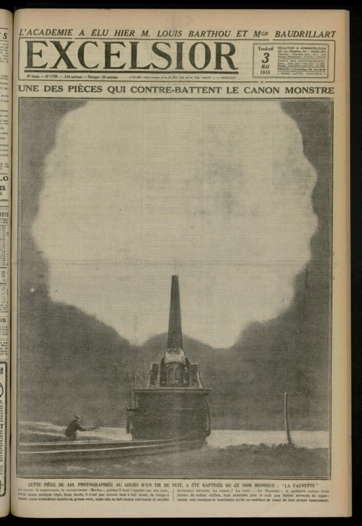 Miniatura de Excelsior: journal illustré quotidien de 3 de mayo de 1918, nº 2726