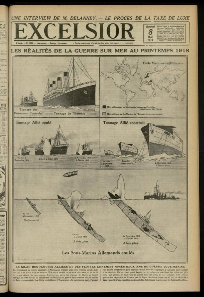 Miniatura de Excelsior: journal illustré quotidien de 8 de mayo de 1918, nº 2731
