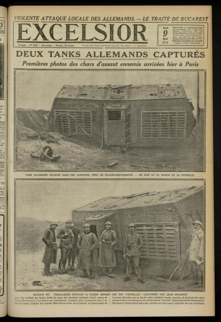 Miniatura de Excelsior: journal illustré quotidien de 9 de mayo de 1918, nº 2732