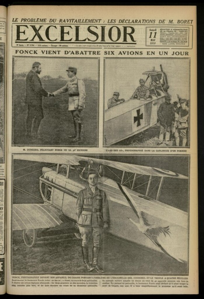 Miniatura de Excelsior: journal illustré quotidien de 11 de mayo de 1918, nº 2734