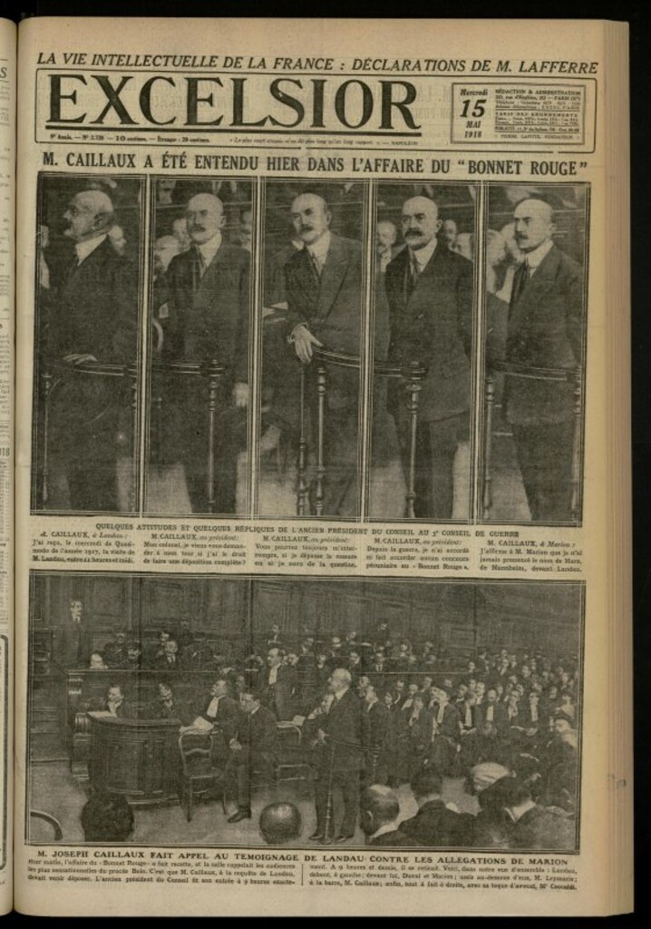 Miniatura de Excelsior: journal illustré quotidien de 15 de mayo de 1918, nº 2738