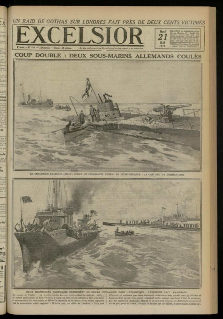 Miniatura de Excelsior: journal illustré quotidien de 21 de mayo de 1918, nº 2744