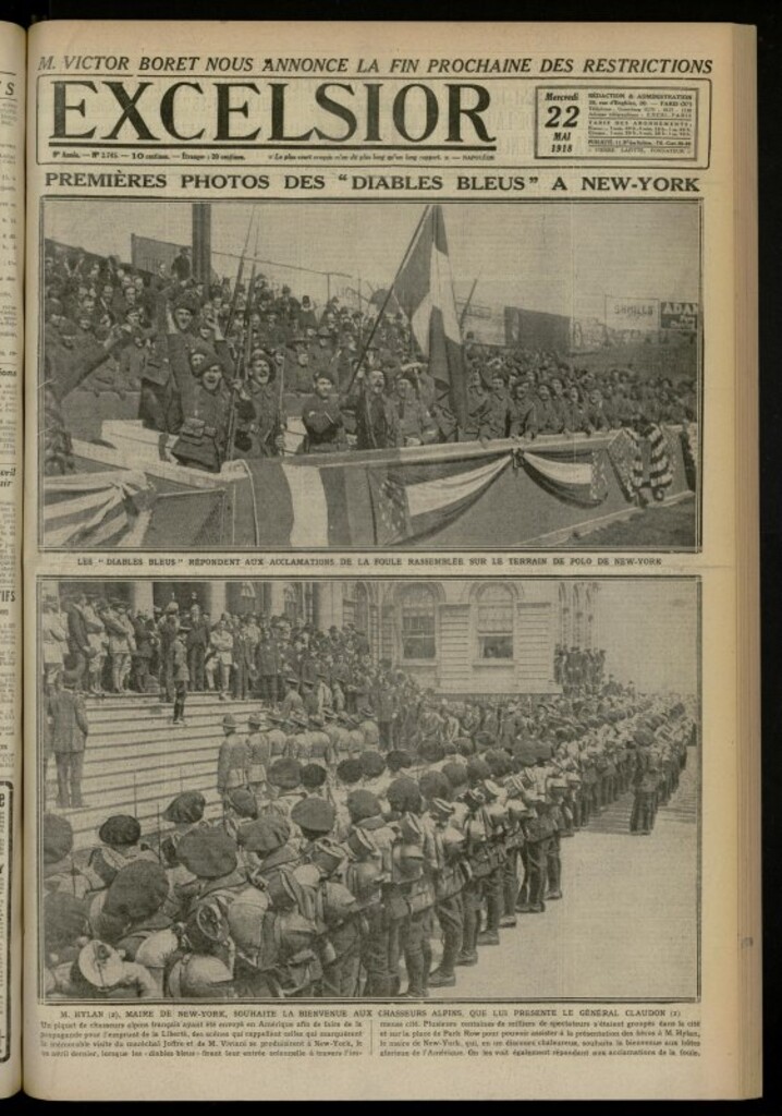 Miniatura de Excelsior: journal illustré quotidien de 22 de mayo de 1918, nº 2745