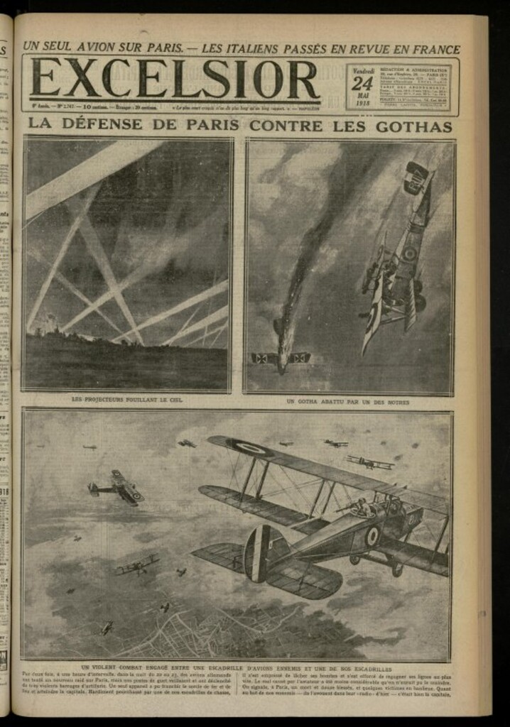 Miniatura de Excelsior: journal illustré quotidien de 24 de mayo de 1918, nº 2747